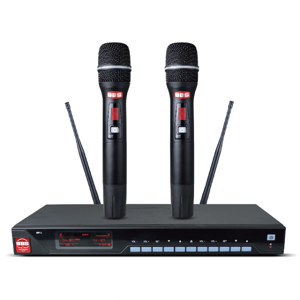 BBS娛樂(lè)話筒 HP-1 一拖二無(wú)線話筒 專業(yè)無(wú)線麥克風(fēng) 真分集話筒 舞臺(tái)演出會(huì)議婚慶主持