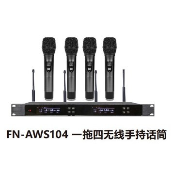 ZOBO 會(huì)議室系統(tǒng) 全網(wǎng)絡(luò)化音頻 FN-AWS104 一拖四無(wú)線手持話筒
