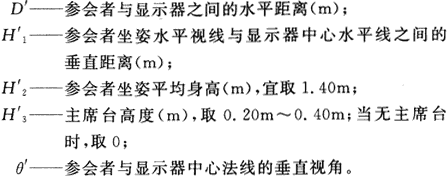 4會議電視會場系統(tǒng)工程設計規(guī)范 GB50635—2010