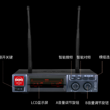 BBS娛樂話筒 F-80D無線話筒 專用演出麥克風(fēng) 舞臺(tái)主持 KTV話筒 K歌高端演出話筒-BBS話筒